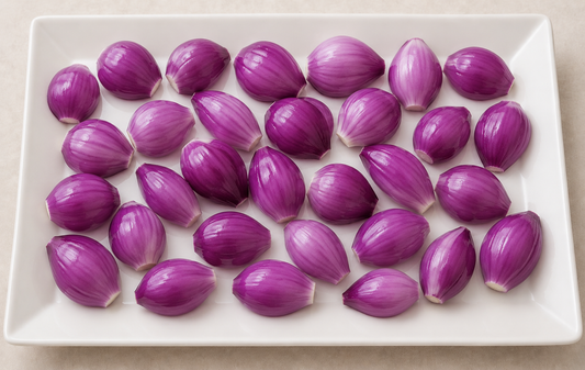 Peeled Red Onions 500gr